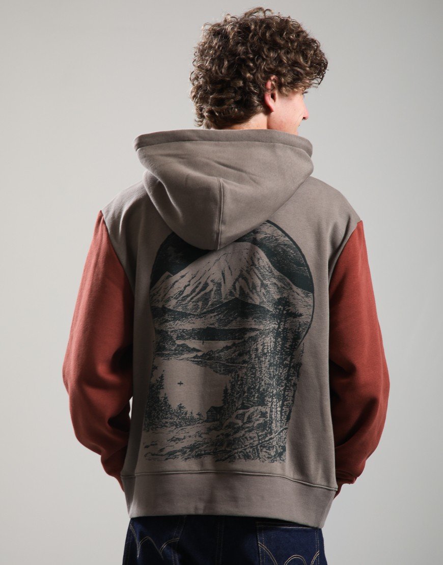 Filson Valley Graphic Hoodie Hawk Brown