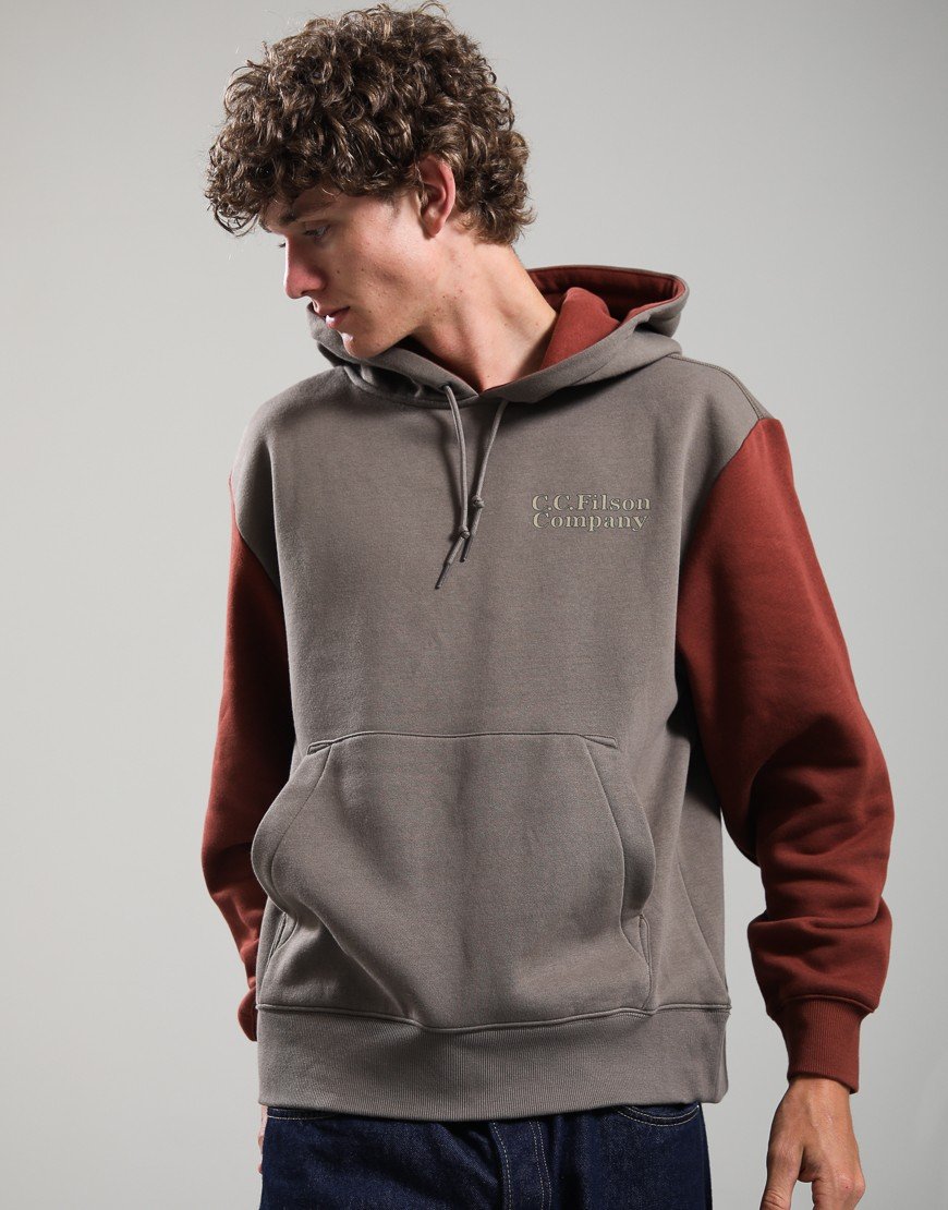 Filson Valley Graphic Hoodie Hawk Brown