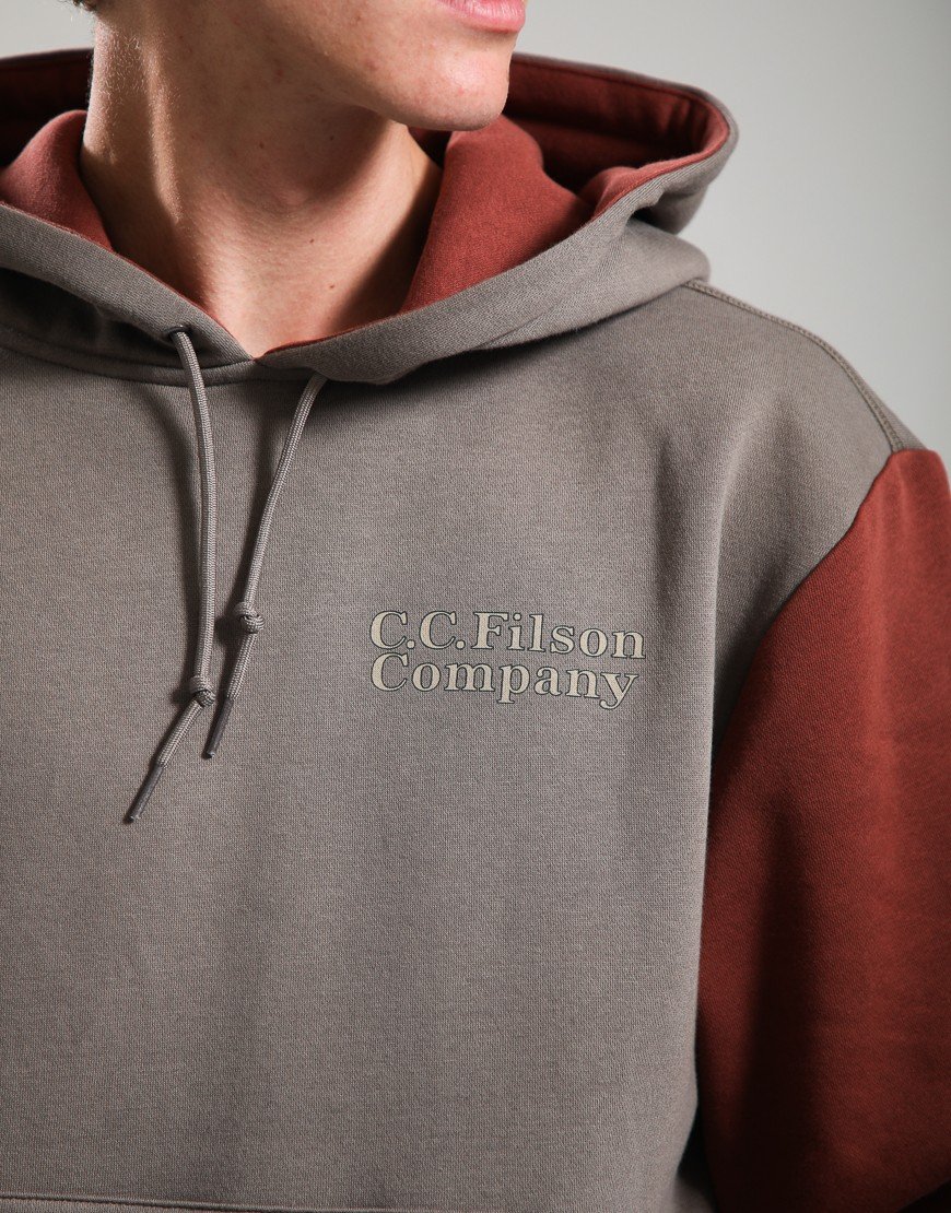 Filson Valley Graphic Hoodie Hawk Brown