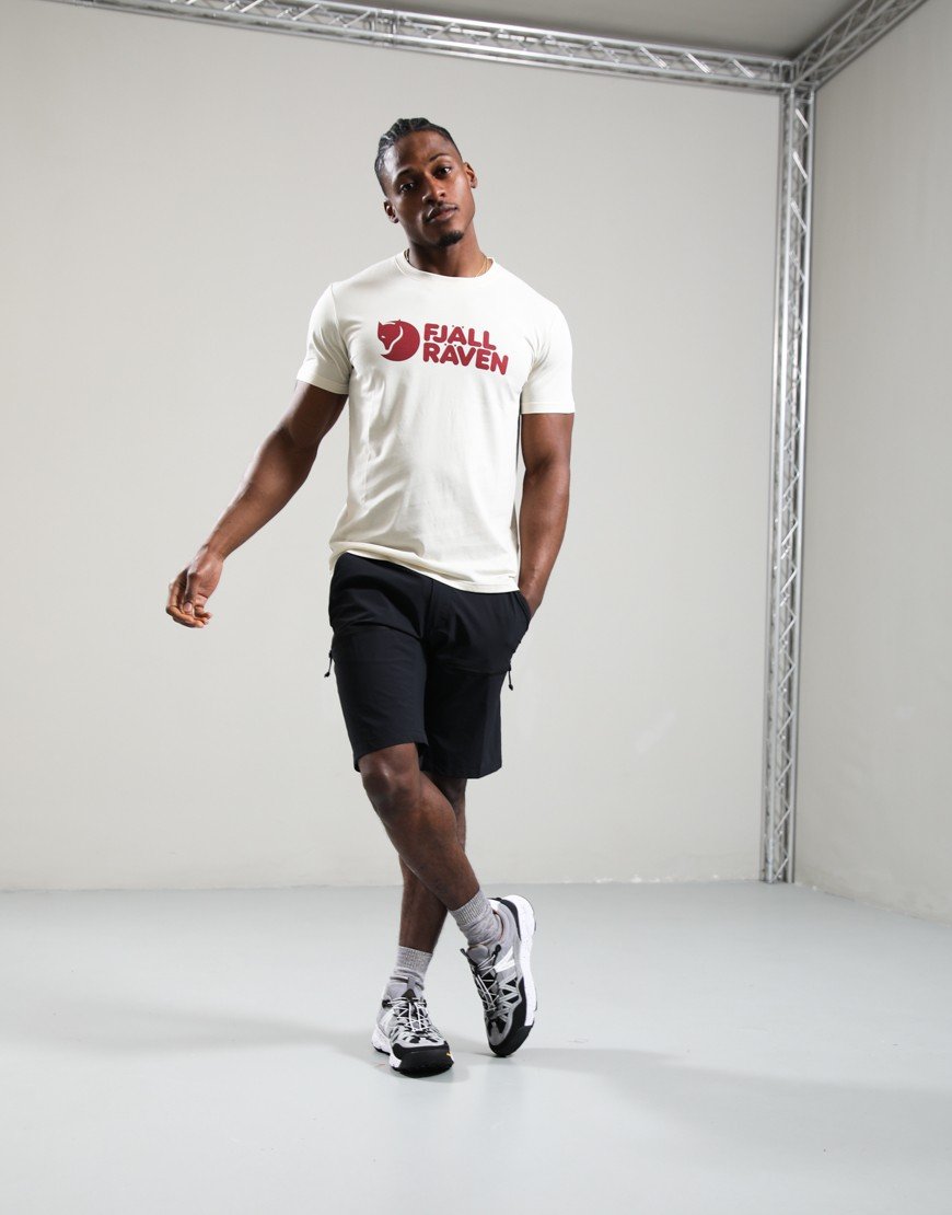 Fjällräven Logo T-Shirt Chalk White