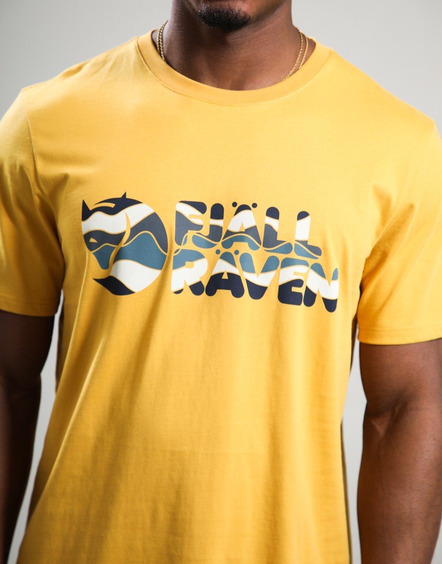 Fjällräven Multicolor Logo T-shirt Ochre
