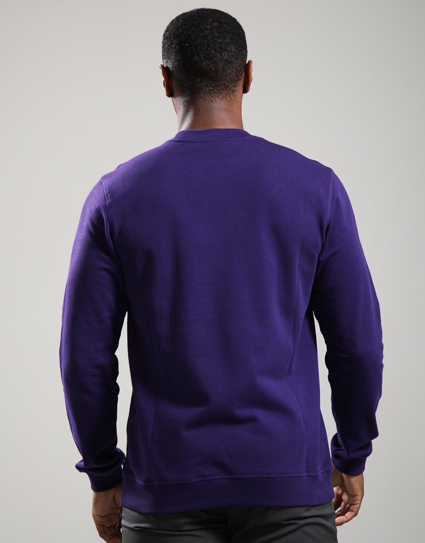 Fjällräven 1960 Logo Badge Crew Sweat Dark Violet