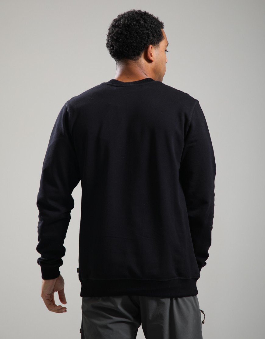 FJÄLLRÄVEN 1960 Logo Badge Crew Sweat Black