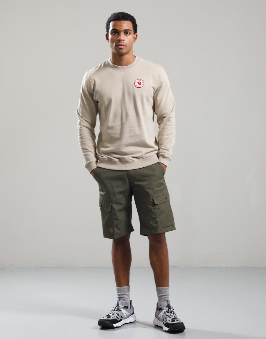 FJÄLLRÄVEN 1960 Logo Badge Crew Sweat Fossil