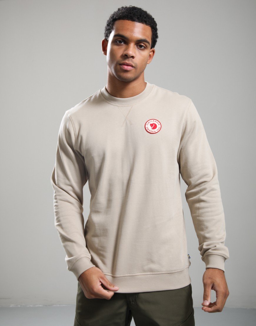FJÄLLRÄVEN 1960 Logo Badge Crew Sweat Fossil