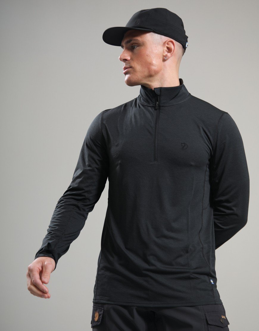 Fjällräven Abisko Day Hike Half Zip Black