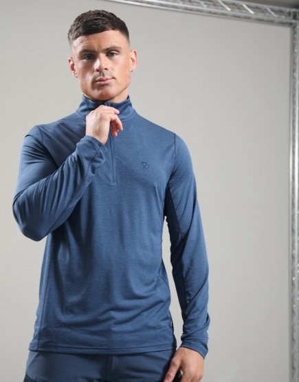 Fjällräven Abisko Day Hike Half Zip Indigo Blue