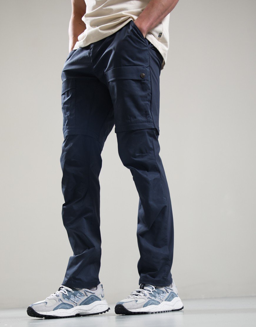 Fjällräven Abisko Hybrid Trail Trousers Zip-Off Navy