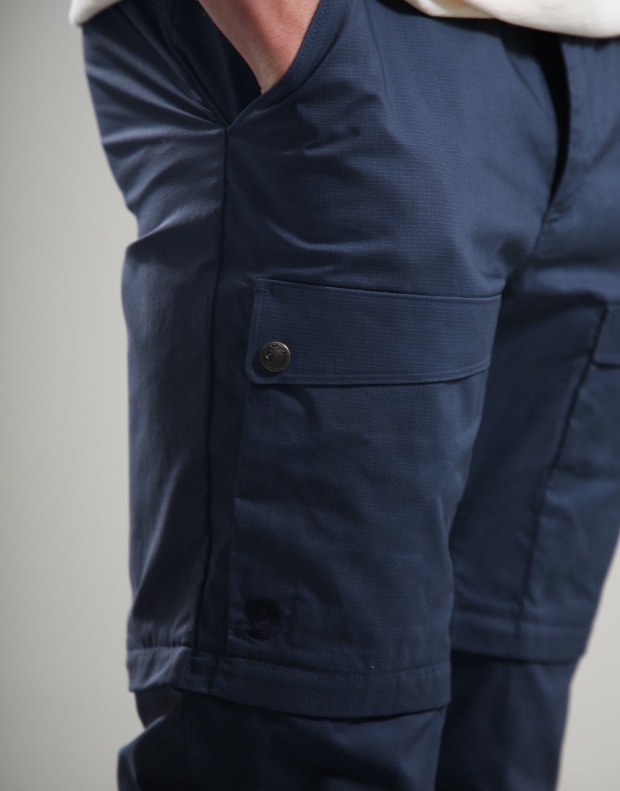 Fjällräven Abisko Hybrid Trail Trousers Zip-Off Navy