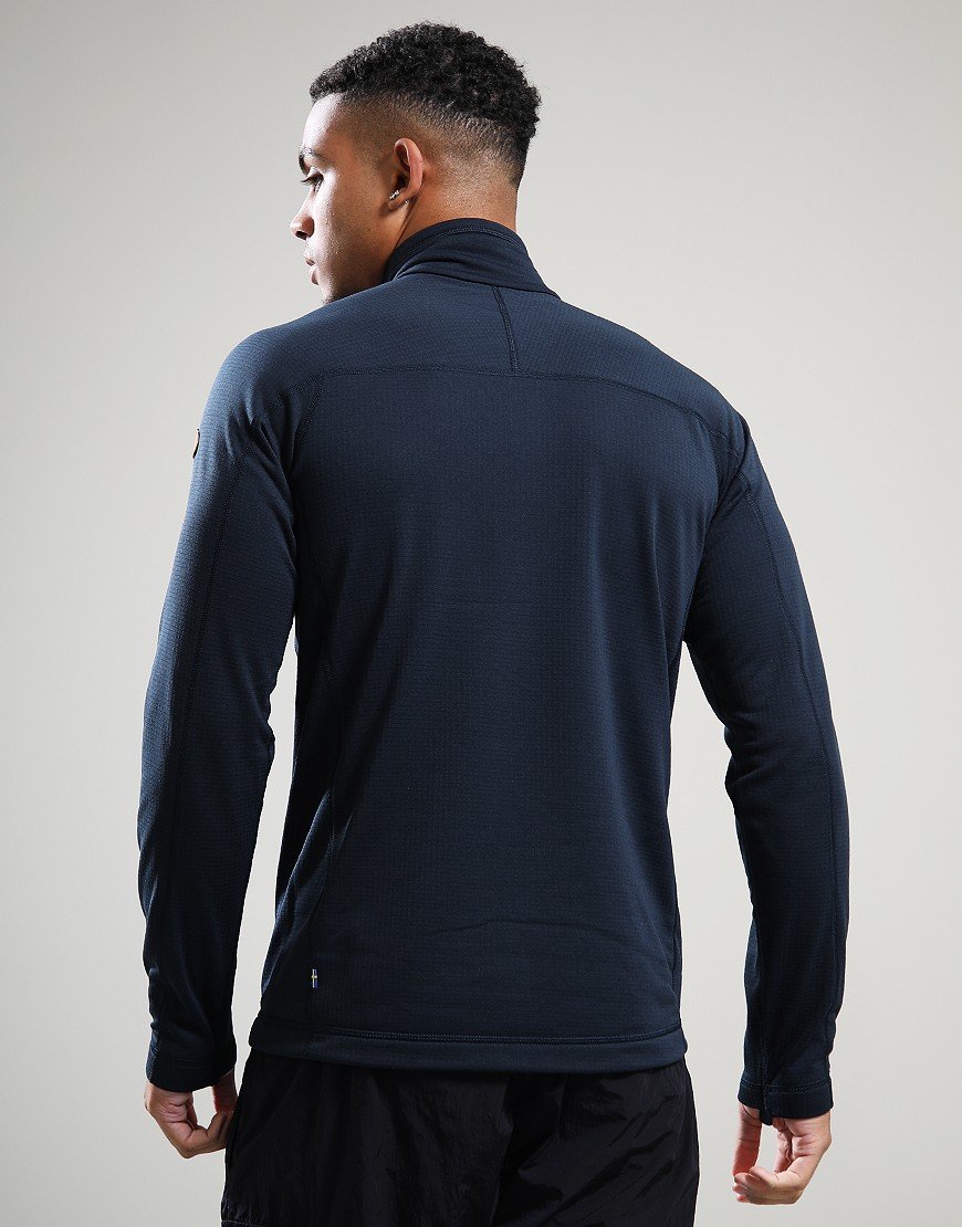 Fjällräven Abisko Lite Fleece Half Zip Navy Fjällräven Abisko Lite Fleece Half Zip Navy