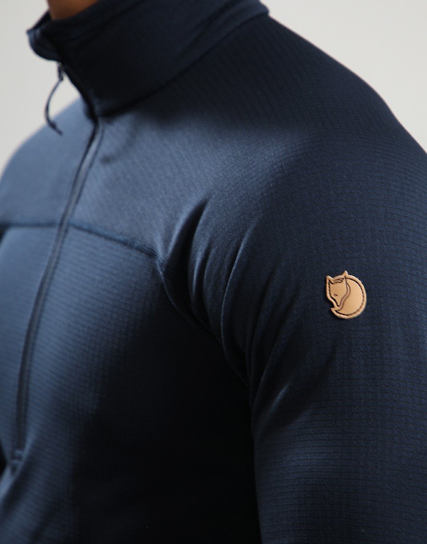 Fjällräven Abisko Lite Fleece Half Zip Navy Fjällräven Abisko Lite Fleece Half Zip Navy