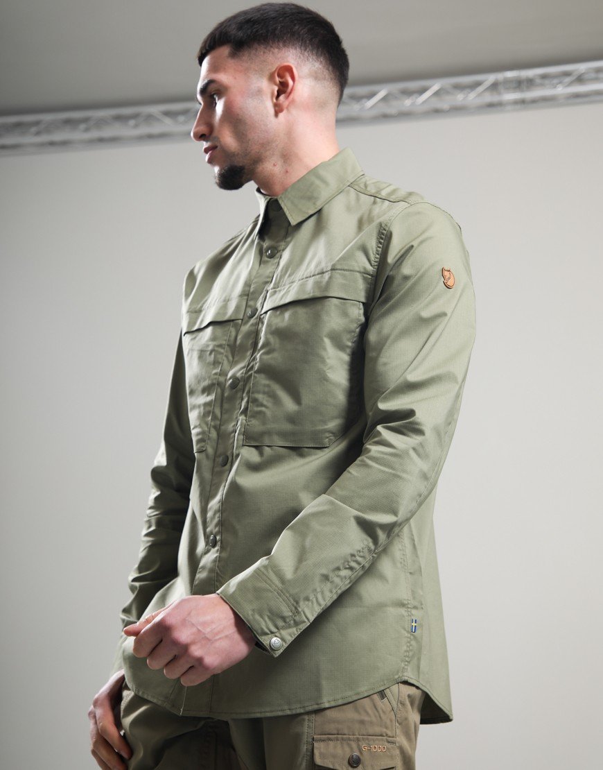 Fjällräven Abisko Long Sleeve Abisko Trail Shirt Green