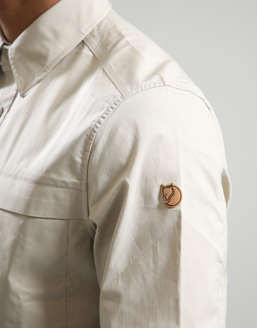 Fjällräven Abisko Trail Long Sleeve Shirt Fossil