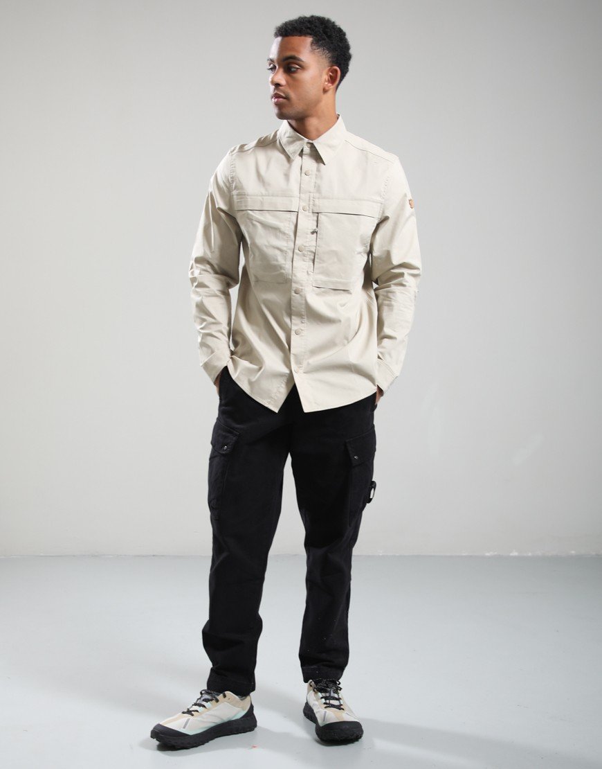 Fjällräven Abisko Trail Long Sleeve Shirt Fossil