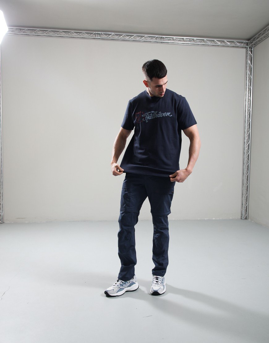 Fjällräven Archive Logo T-Shirt Dark Navy