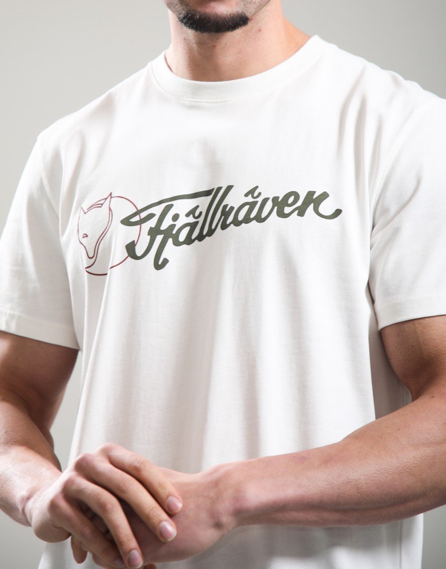 Fjällräven Archive Logo T-Shirt Eggshell