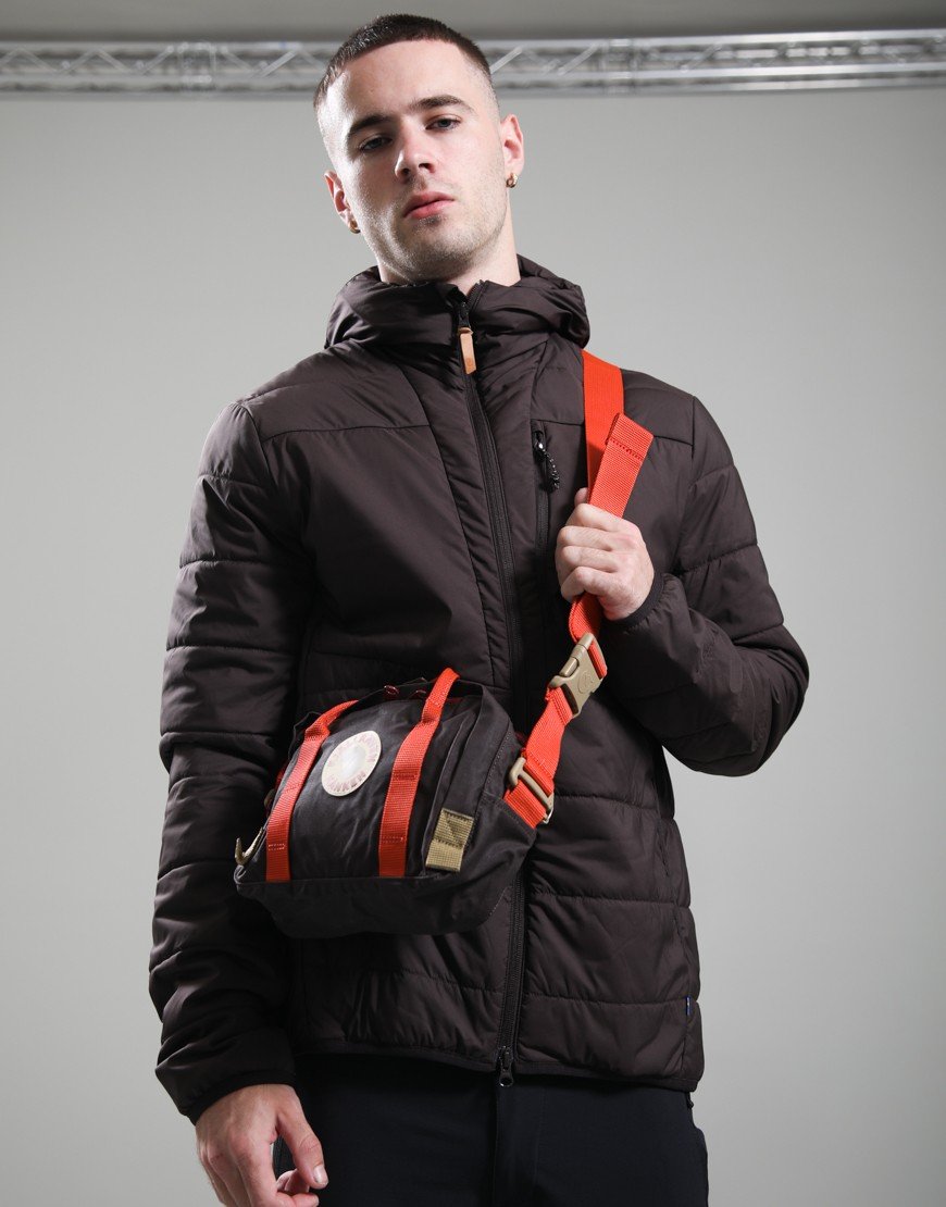 Fjällräven Kånken Koncept Crossbody Black Oak/Rowan Red