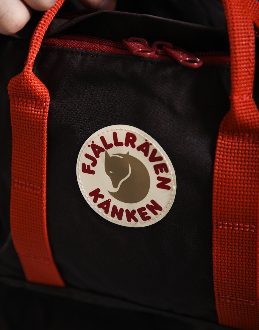 Fjällräven Kånken Koncept Crossbody Black Oak/Rowan Red
