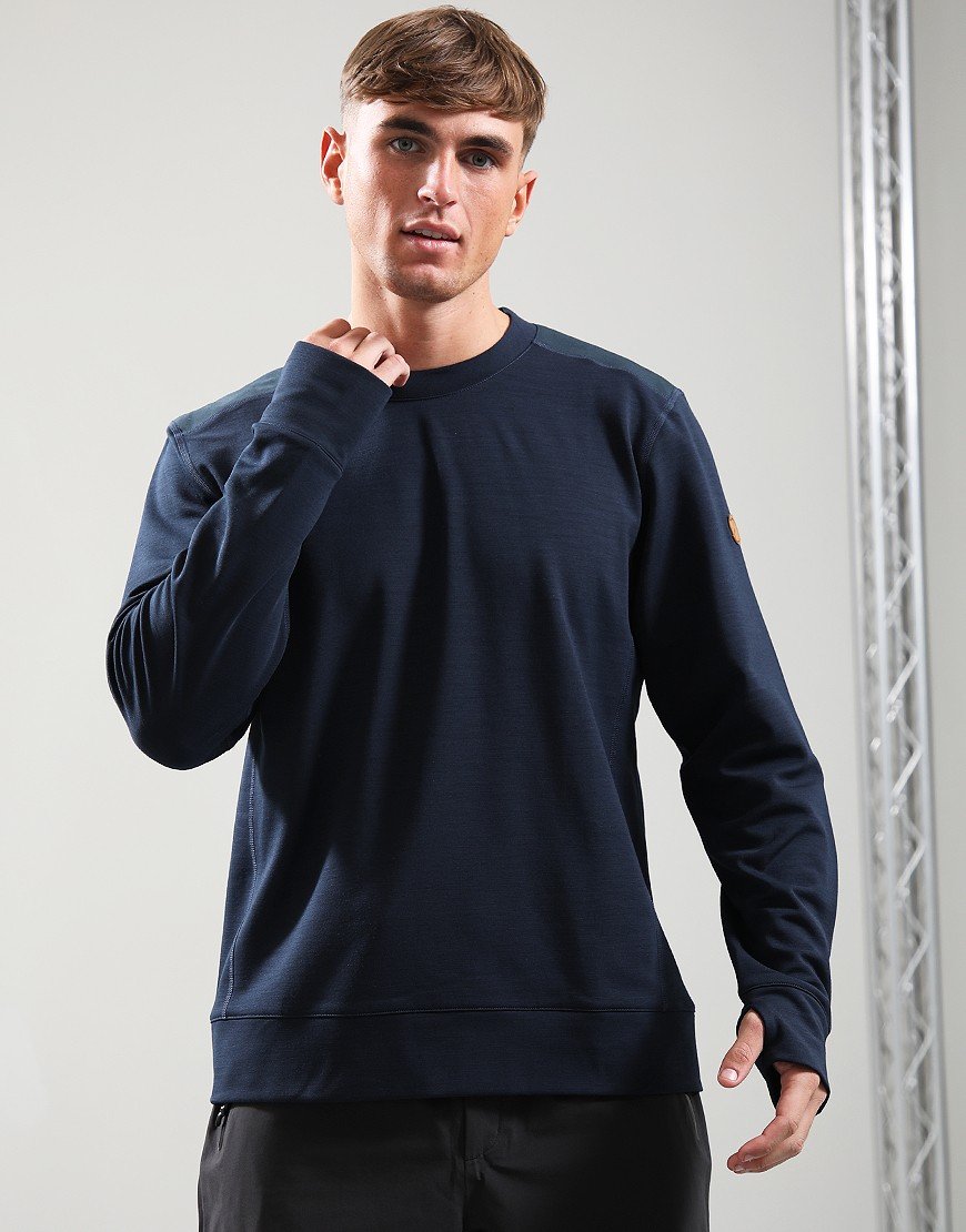 Fjällräven Keb Fleece Crew Neck Sweat Dark Navy