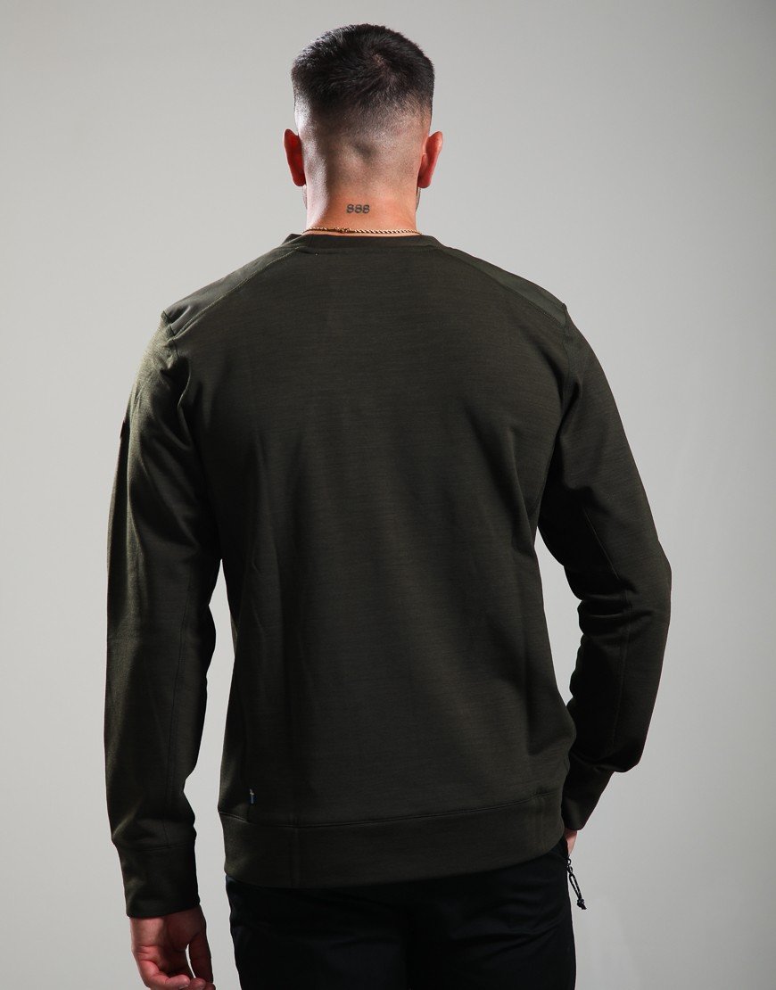 Fjällräven Keb Fleece Crew Neck Sweat Deep Forest