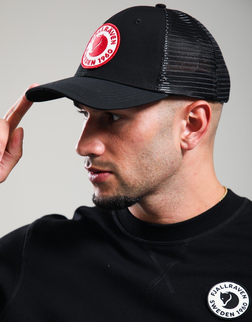 Fjällräven 1960 Logo Långtradarkeps Cap Black