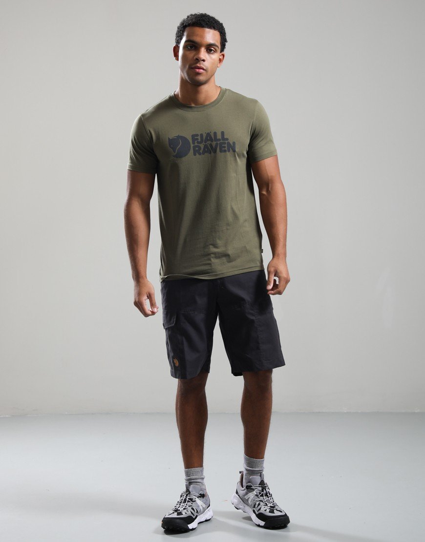 Fjällräven Logo T-Shirt Laurel Green