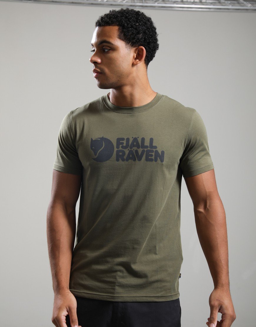 Fjällräven Logo T-Shirt Laurel Green
