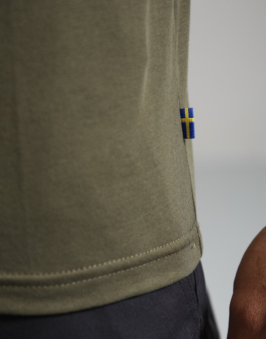 Fjällräven Logo T-Shirt Laurel Green