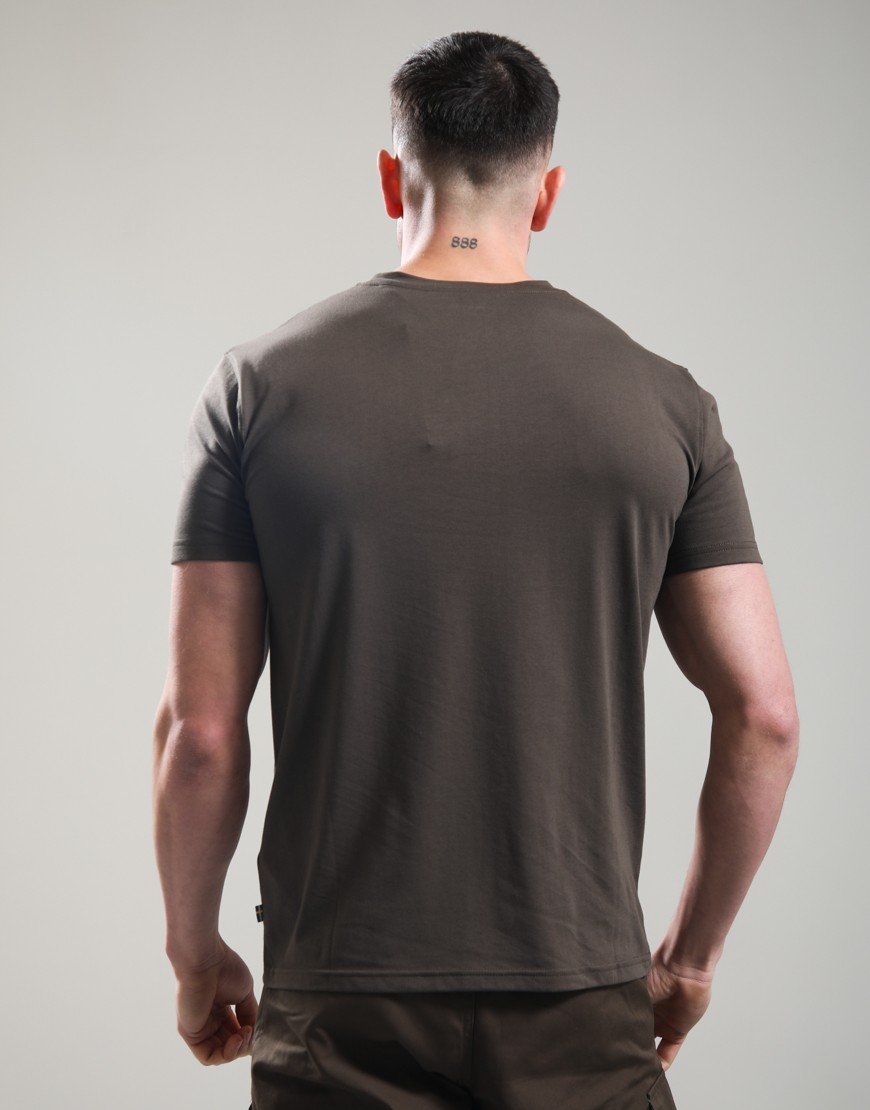 Fjällräven Fjall Logo T-Shirt  Dark Olive