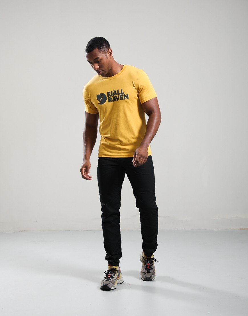 Fjällräven Logo T-Shirt Ochre