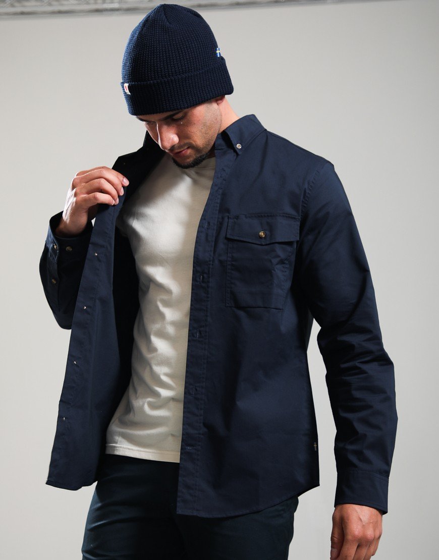 Fjällräven Övik G-1000 Long Sleeve Shirt Dark Navy