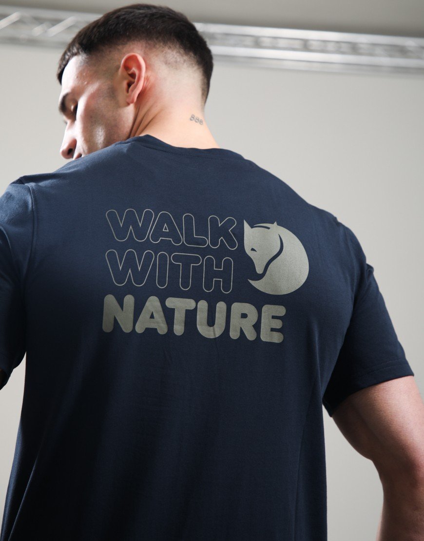 Fjällräven Walk With Nature T-shirt Dark Navy