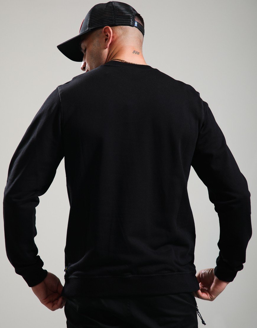 Fjällräven 1960 Logo Badge Crew Sweat Black