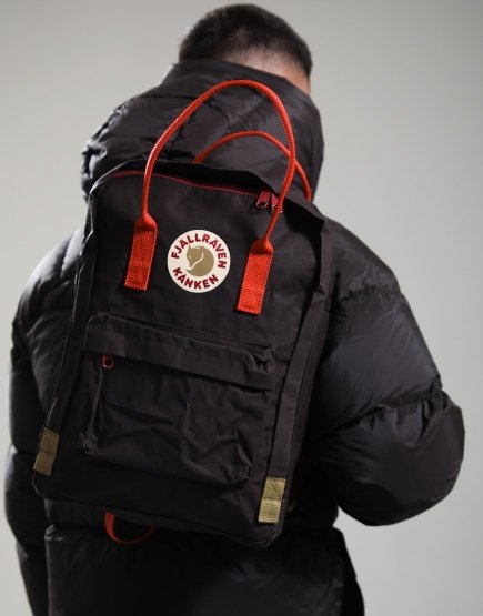 Fjällräven Kånken Koncept Laptop 15  Black Oak/Rowan Red