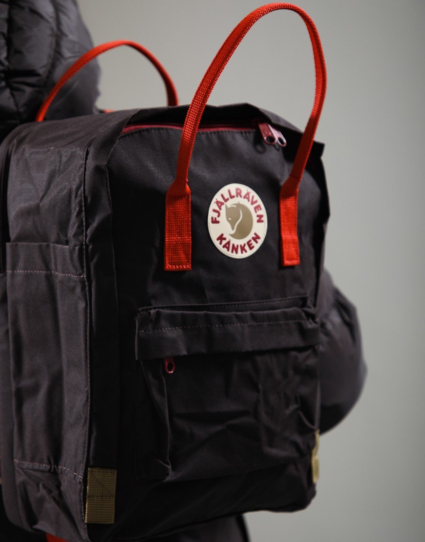 Fjällräven Kånken Koncept Laptop 15  Black Oak/Rowan Red