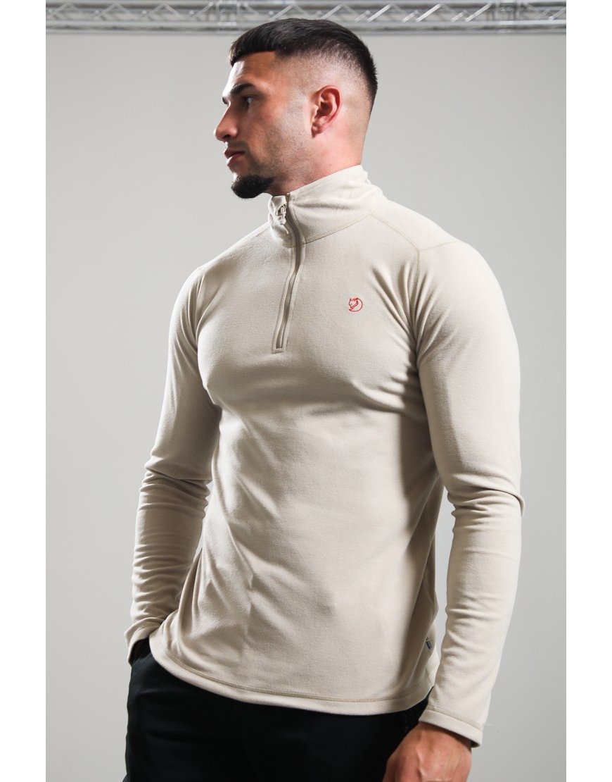Fjällräven Pine Half Zip Fleece Fossil