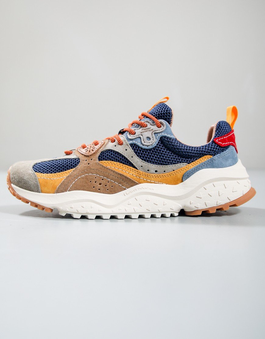 Flower Mountain Wave Man Trainers Beige/Navy/Ochre