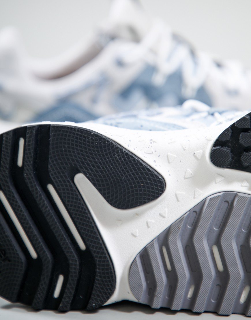 Flower Mountain Yamabushi Man Suede Trainers Grey-Sugar/Paper-Navy