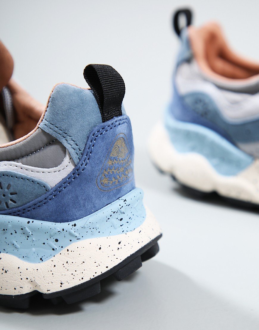 Flower Mountain Yamano 3 Trainers Light Blue/Deep Petrol