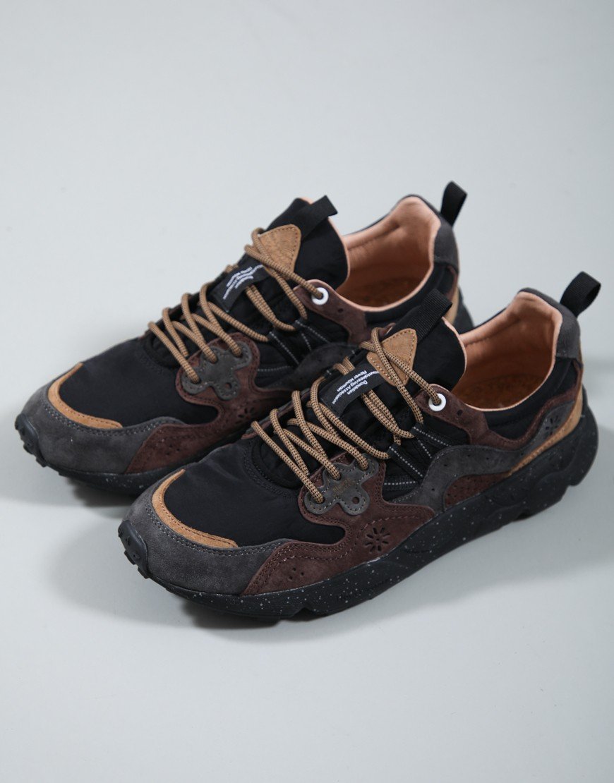 Flower Mountain Yamano 3 Trainers Dark Grey/Black/Dark Brown