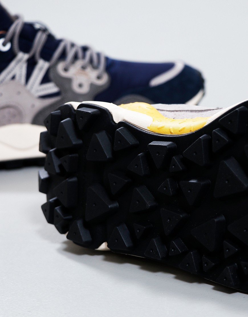 Flower Mountain Yamano 3 Suede/Nylon Trainers Navy/Blue/Grey
