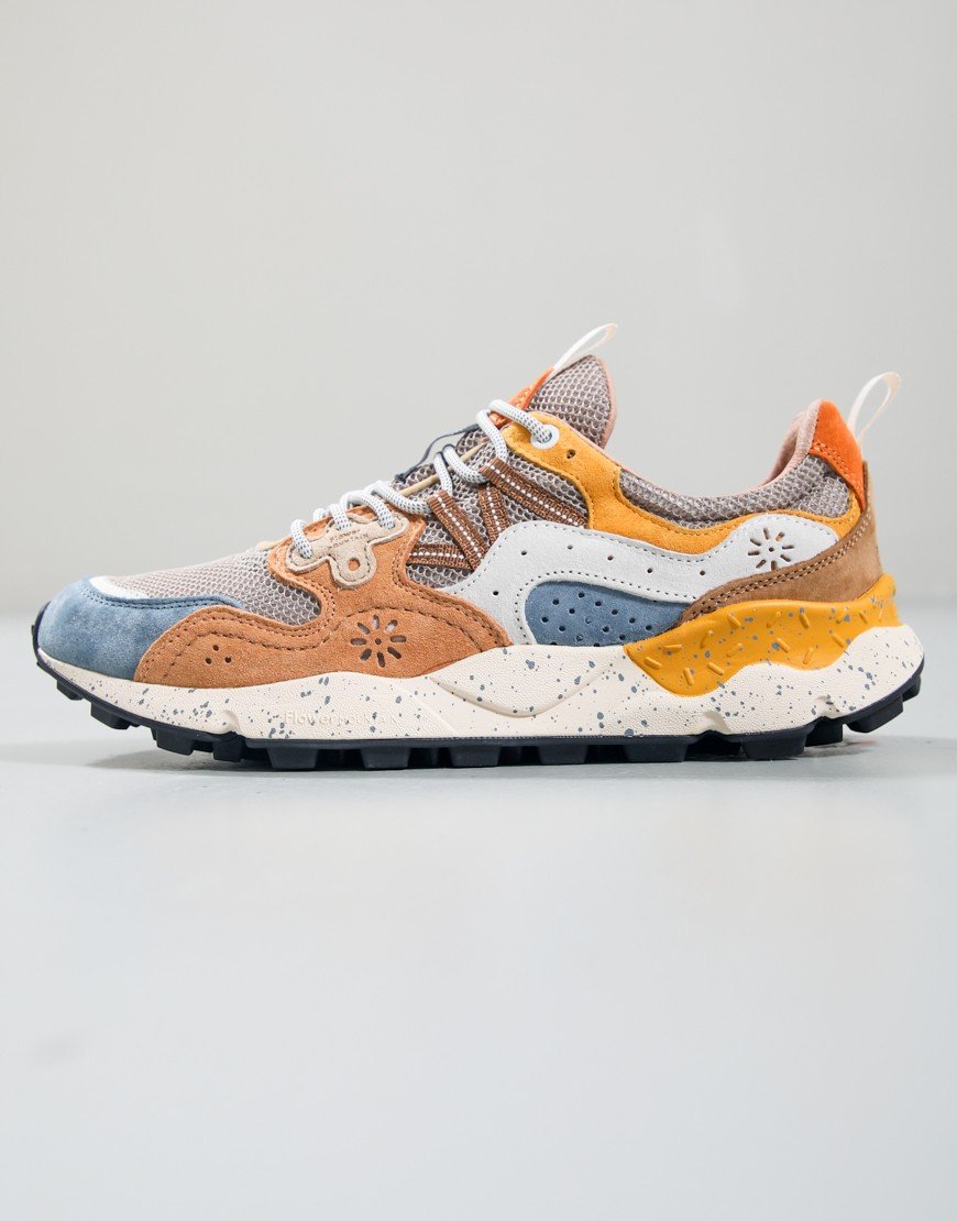 Flower Mountain Yamano 3 Trainers Azure/Stone/Orange