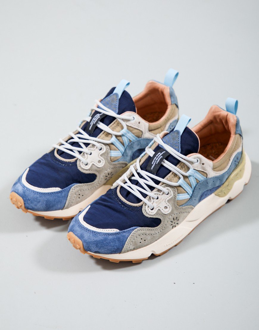 Flower Mountain Yamano 3 Trainers Navy/Blue/Khaki