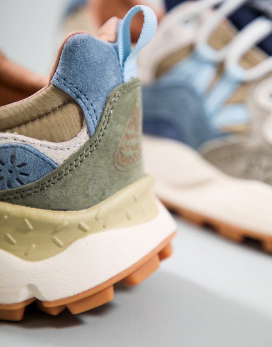 Flower Mountain Yamano 3 Trainers Navy/Blue/Khaki