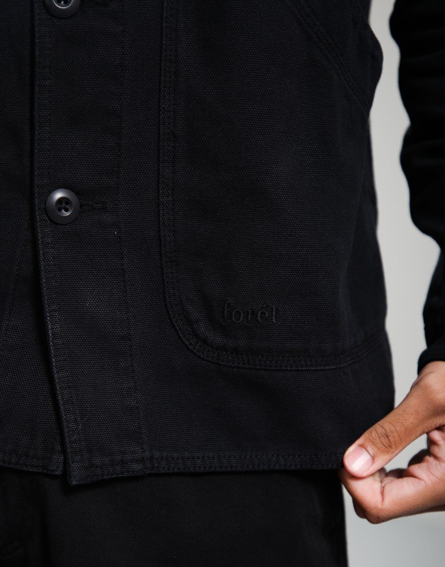 Forét Berry Canvas Overshirt Black