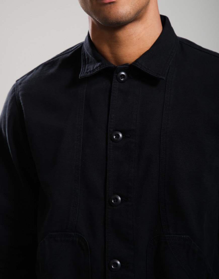 Forét Berry Canvas Overshirt Black