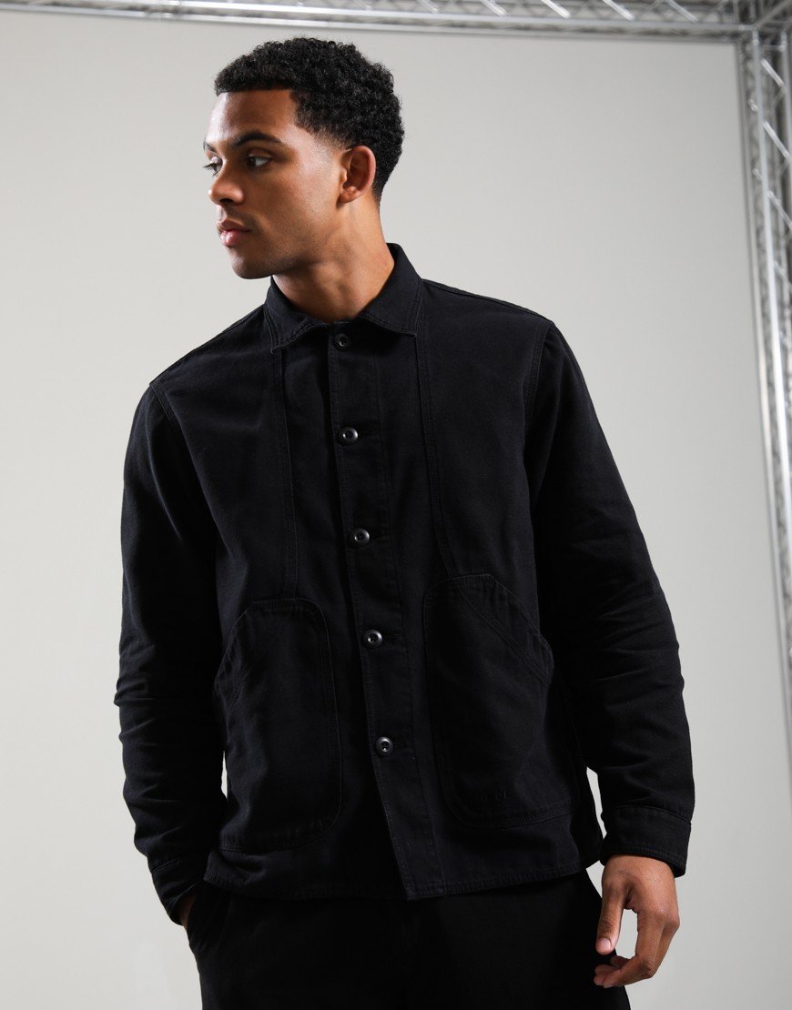 Forét Berry Canvas Overshirt Black