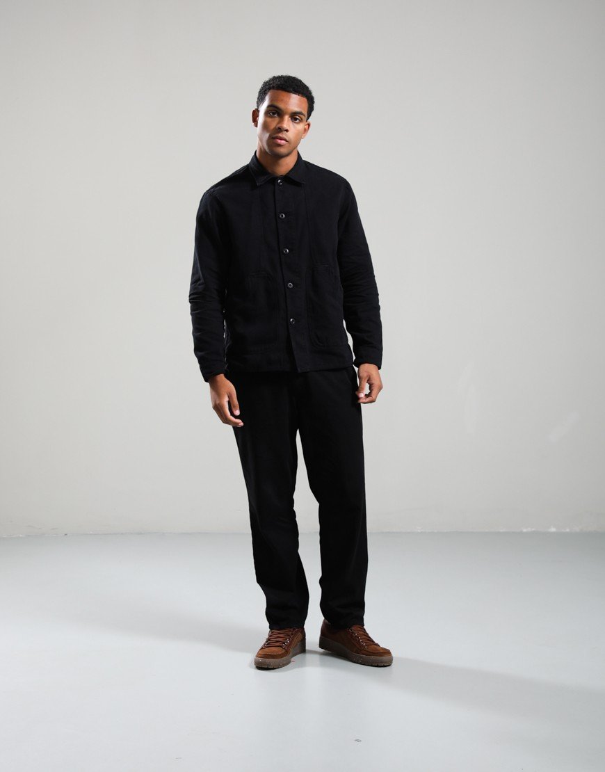 Forét Berry Canvas Overshirt Black