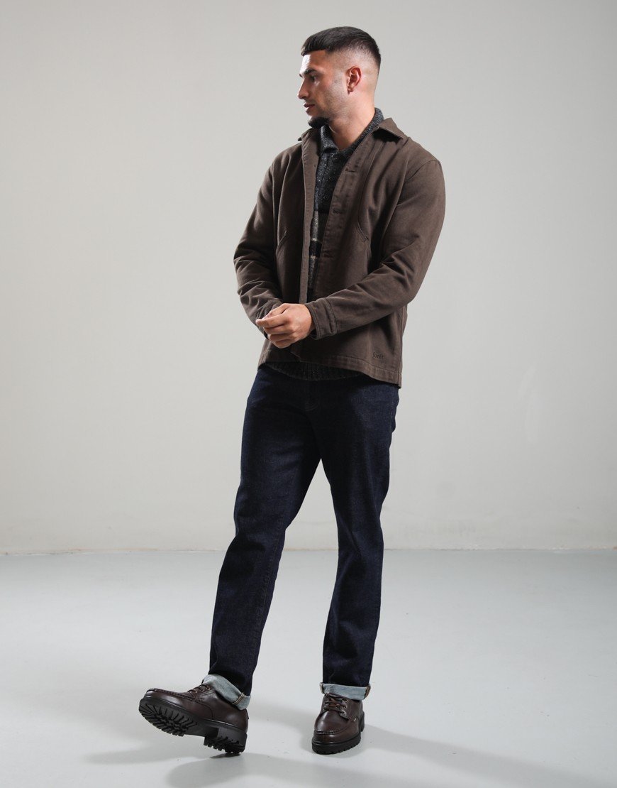 Forét Berry Denim Overshirt Brown Denim