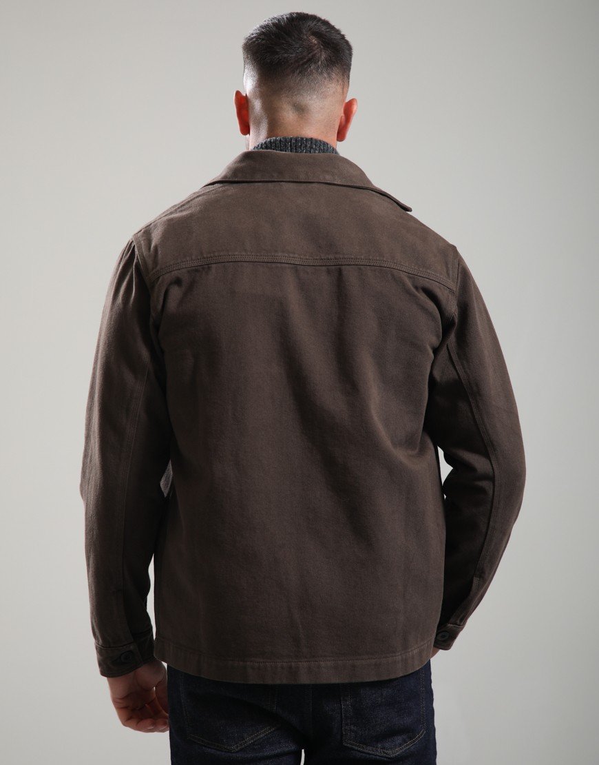 Forét Berry Denim Overshirt Brown Denim